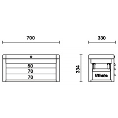 Werkzeugkasten Beta C22S Skizze 1
