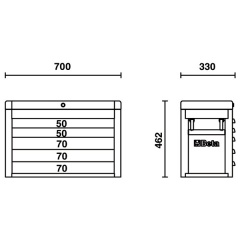 Werkzeugkasten Beta C23S Skizze 1