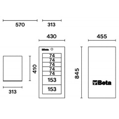 Werkzeugkasten Beta C38L Skizze